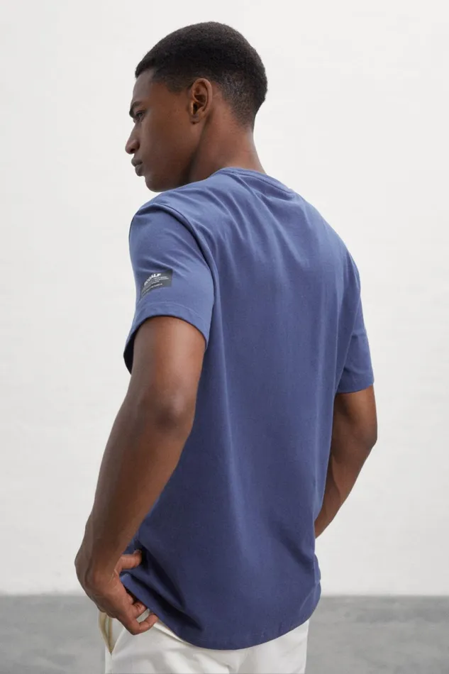 Men Blue Great B TShirt Ecoalf TShirts