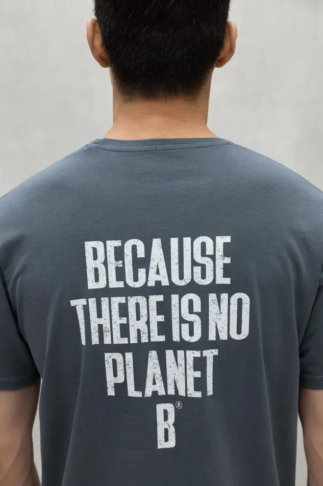 Men Blue Min TShirt Ecoalf TShirts