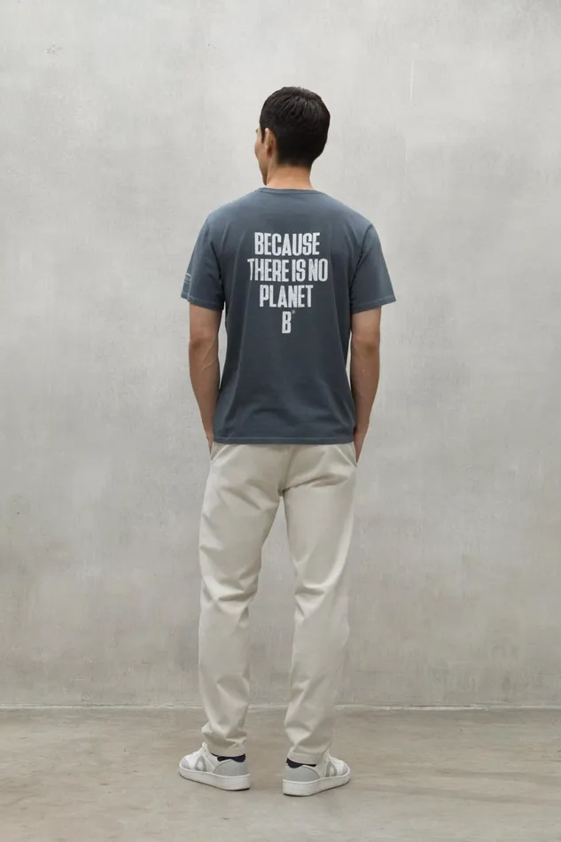 Men Blue Min TShirt Ecoalf TShirts