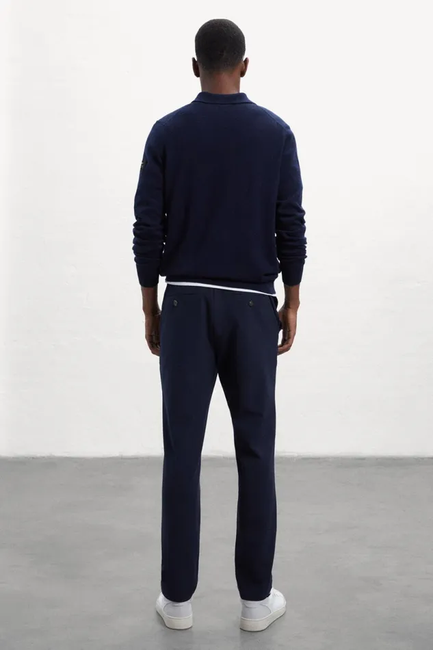 Men Blue Ter Trousers Ecoalf Trousers