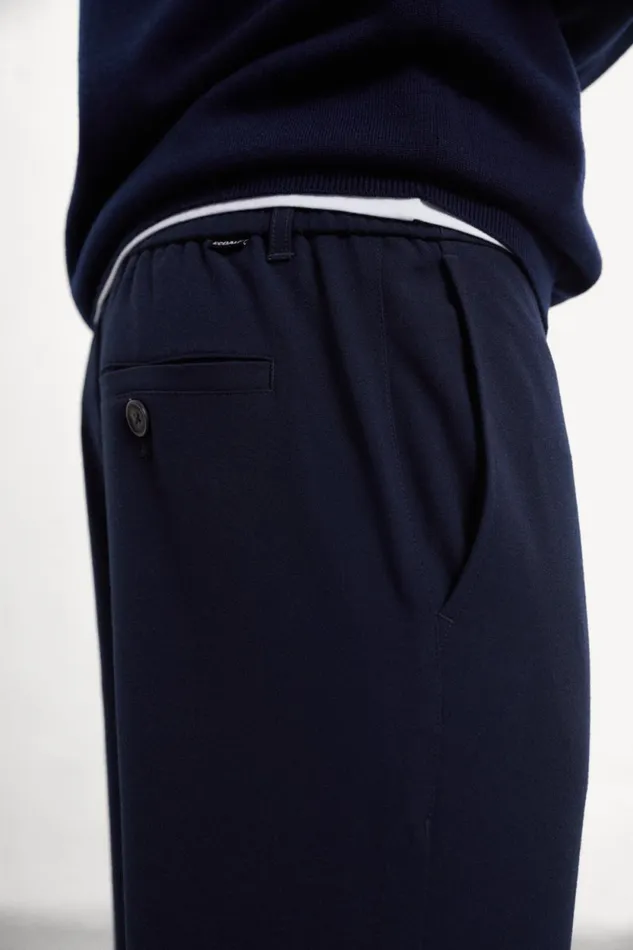 Men Blue Ter Trousers Ecoalf Trousers