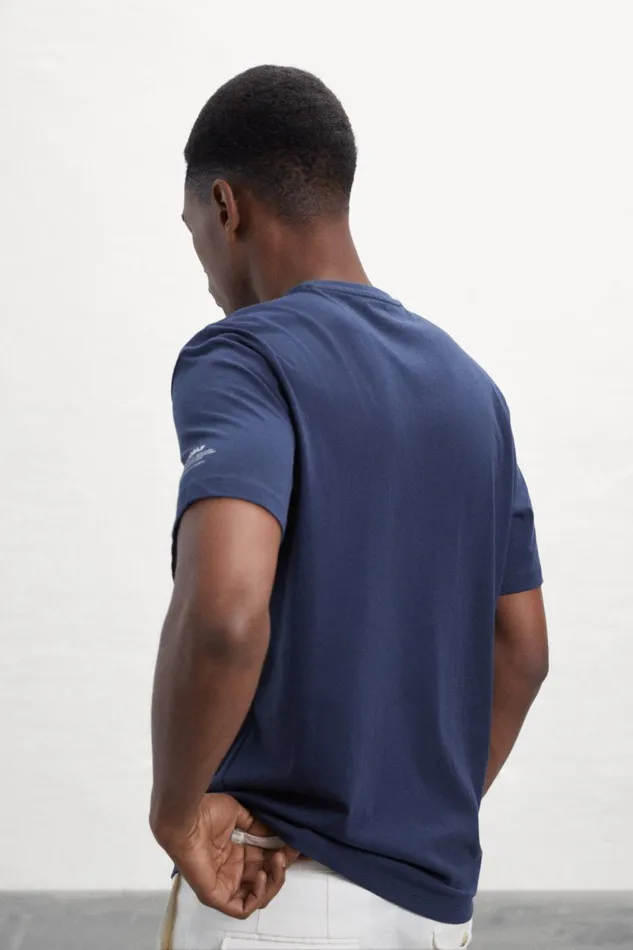 Men Blue Txim TShirt Ecoalf TShirts