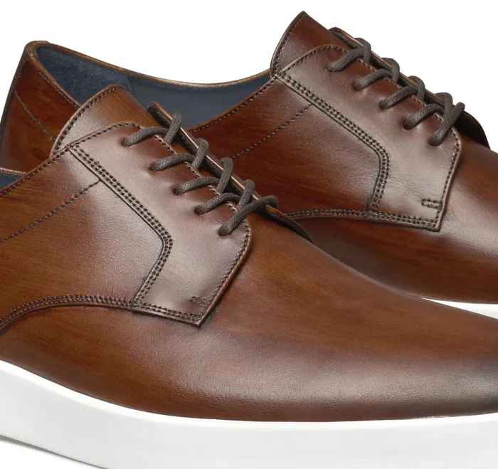Men Bolivar Plain Toe Brown Italian Calfskin JohnstonandMurphy LaceUps Men Bolivar Plain Toe Brown Italian Calfskin JohnstonandMurphy LaceUps