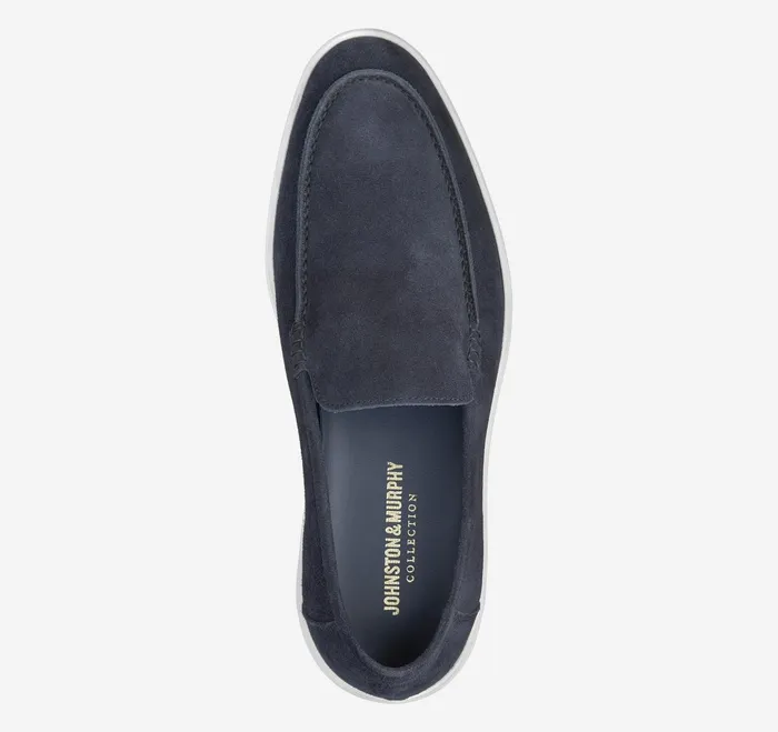 Men Bolivar Venetian Loafer Navy Italian Suede JohnstonandMurphy SlipOns and Loafers Men Bolivar Venetian Loafer Navy Italian Suede JohnstonandMurphy SlipOns and Loafers