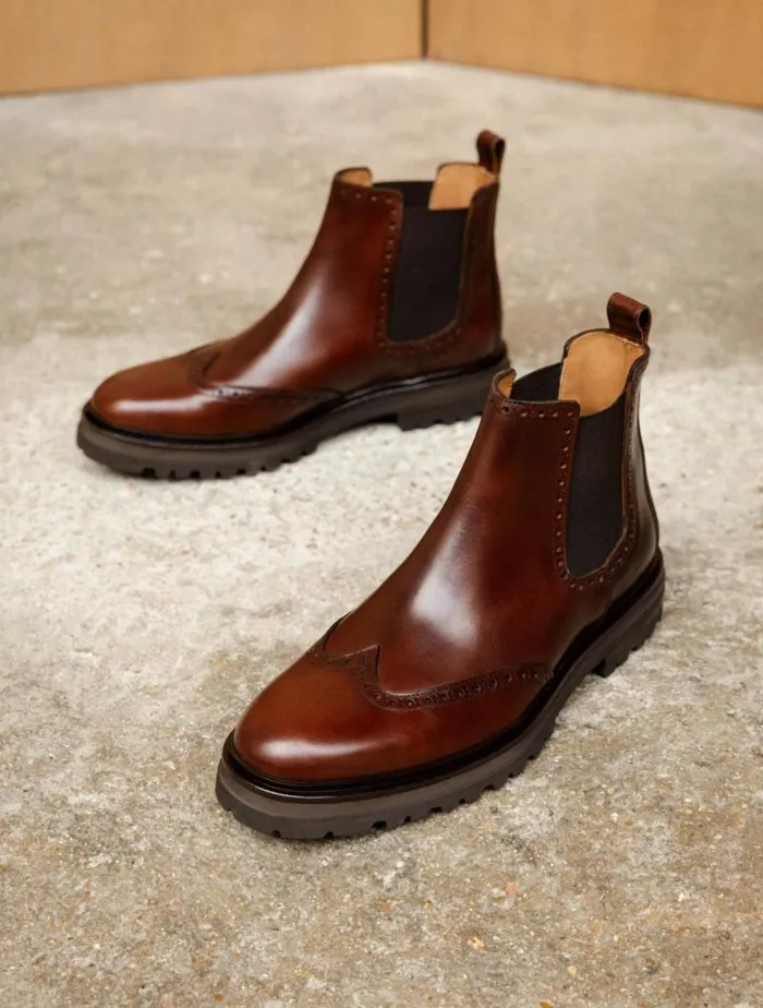 Men Boots Bobbies Brent Coffee Liqueur
