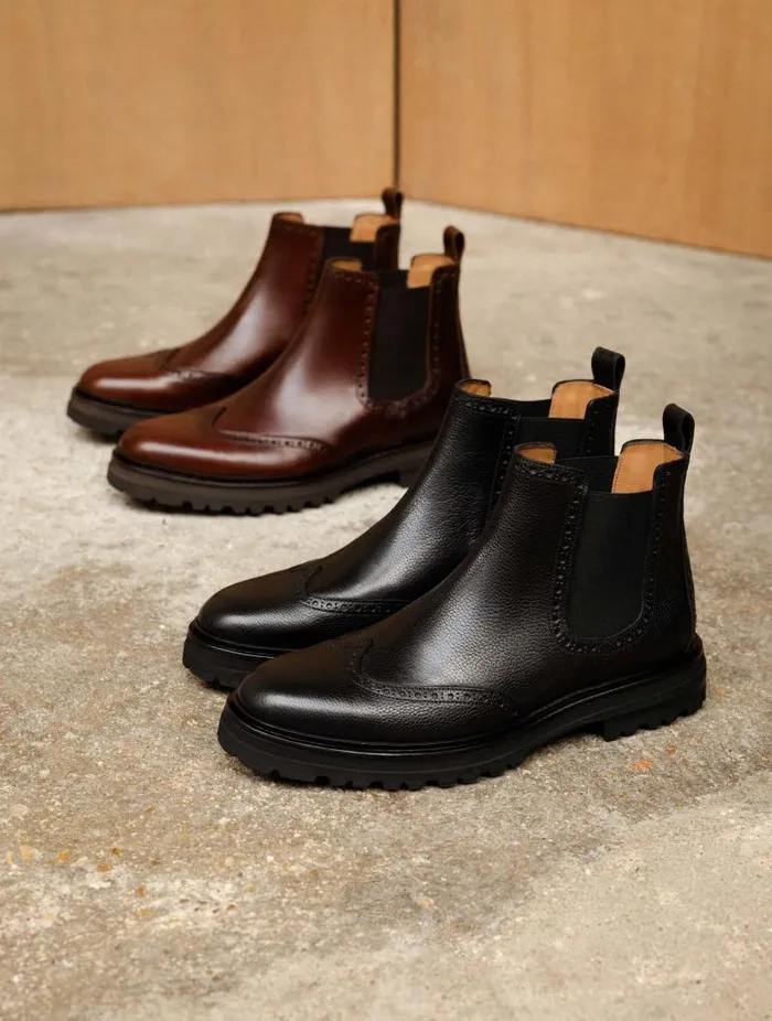 Men Boots Bobbies Brent Coffee Liqueur