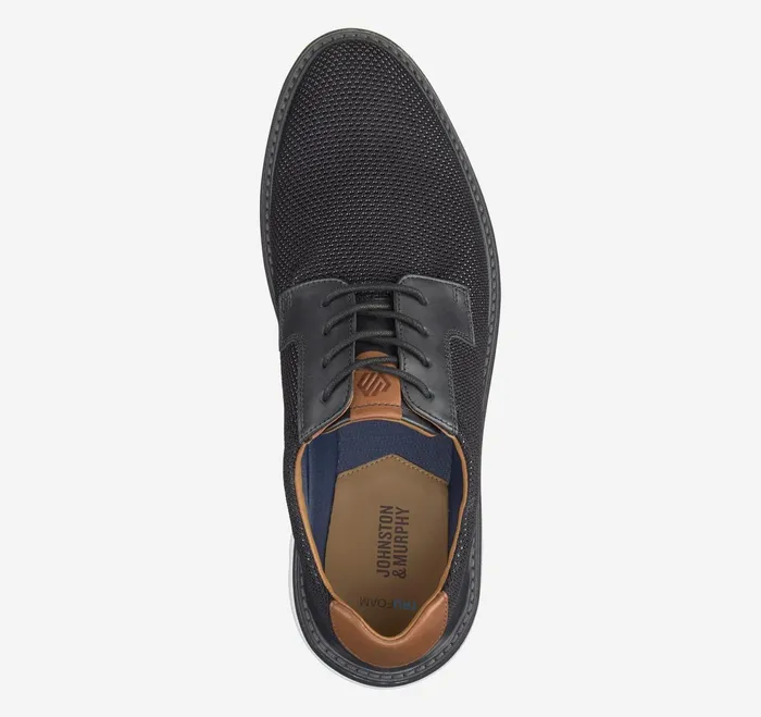 Men Braydon Knit Plain Toe Black Knit JohnstonandMurphy LaceUps Men Braydon Knit Plain Toe Black Knit JohnstonandMurphy LaceUps