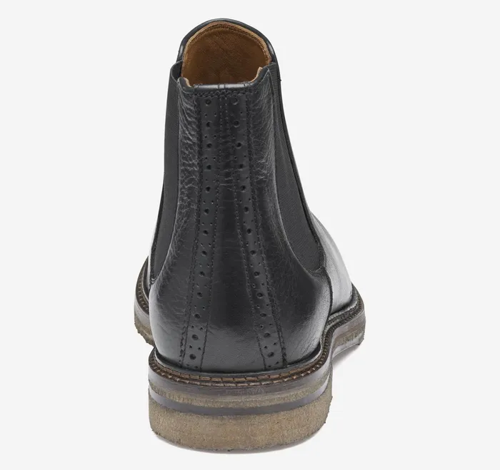 Men Calder Chelsea Boot Black Tumbled Full Grain JohnstonandMurphy SlipOns and Loafers Men Calder Chelsea Boot Black Tumbled Full Grain JohnstonandMurphy SlipOns and Loafers