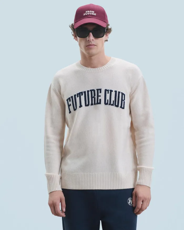 Men Cashmere Sweaters From Future Crewneck Sweater Sand
