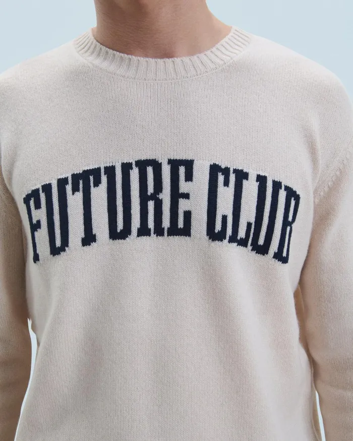 Men Cashmere Sweaters From Future Crewneck Sweater Sand