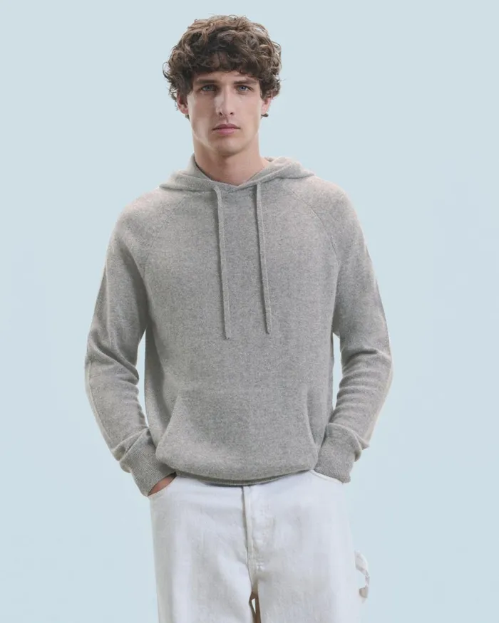 Men Cashmere Sweaters From Future Lightweight Oversized Hoodie Sweater Navy