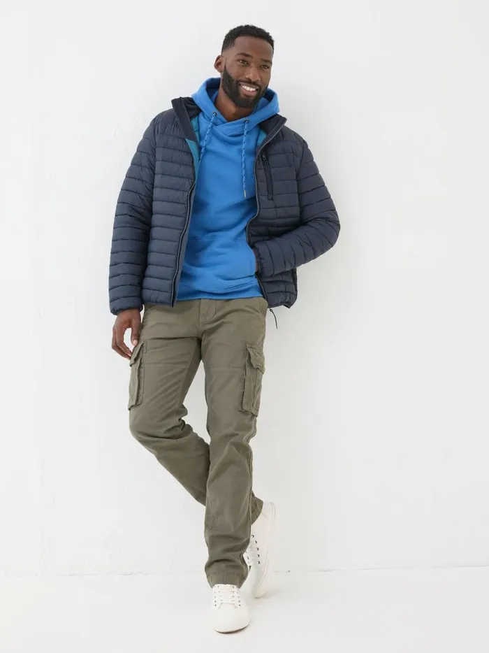 Men Coats and Jackets Fat Face Blue Dartmouth Jacket