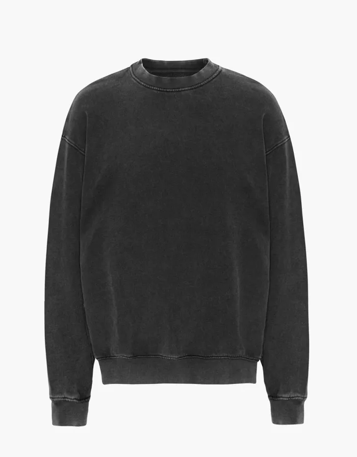 Men Crewneck Sweatshirts Colorful Standard Organic Oversized Crew Faded Black Men Crewneck Sweatshirts Colorful Standard Organic Oversized Crew Faded Black