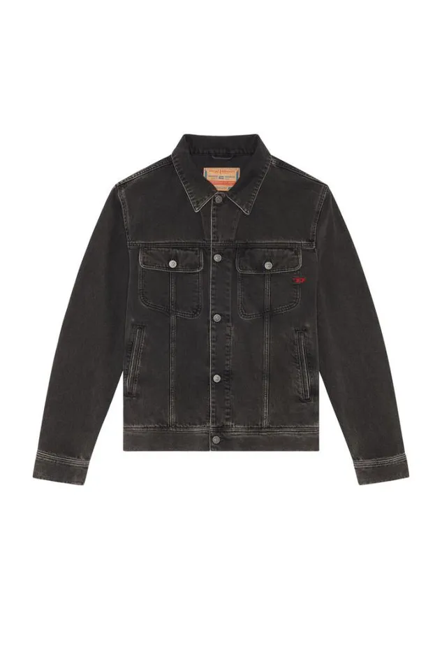 Men DBarcy Trucker Jacket Blackdark Grey Diesel Outerwear And Jackets Men DBarcy Trucker Jacket Blackdark Grey Diesel Outerwear And Jackets