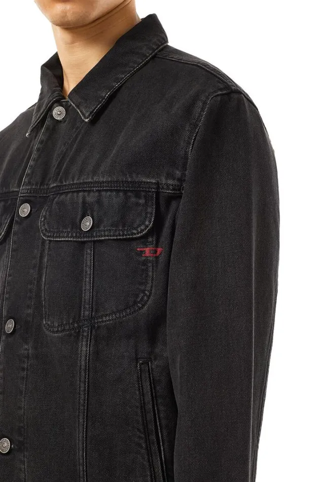 Men DBarcy Trucker Jacket Blackdark Grey Diesel Outerwear And Jackets Men DBarcy Trucker Jacket Blackdark Grey Diesel Outerwear And Jackets