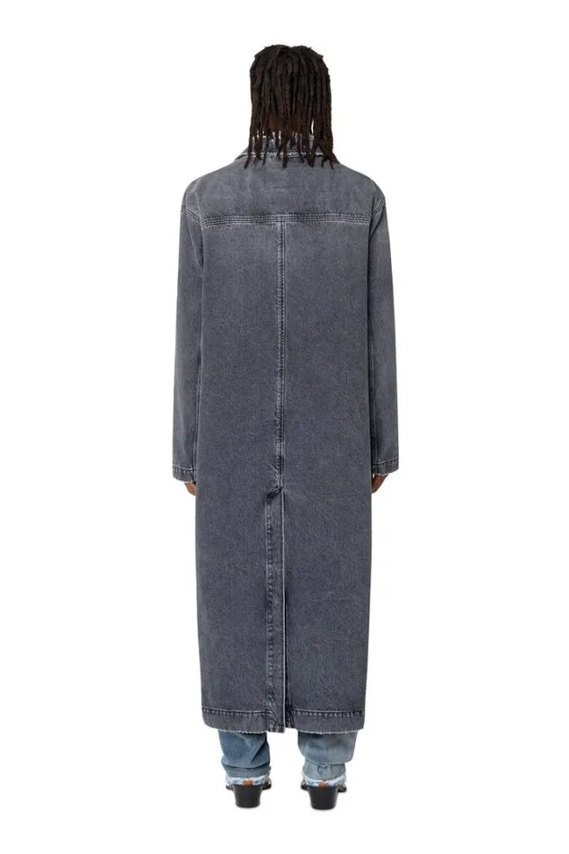 Men DRokuLongFsb1 Grey Diesel Outerwear And Jackets Men DRokuLongFsb1 Grey Diesel Outerwear And Jackets
