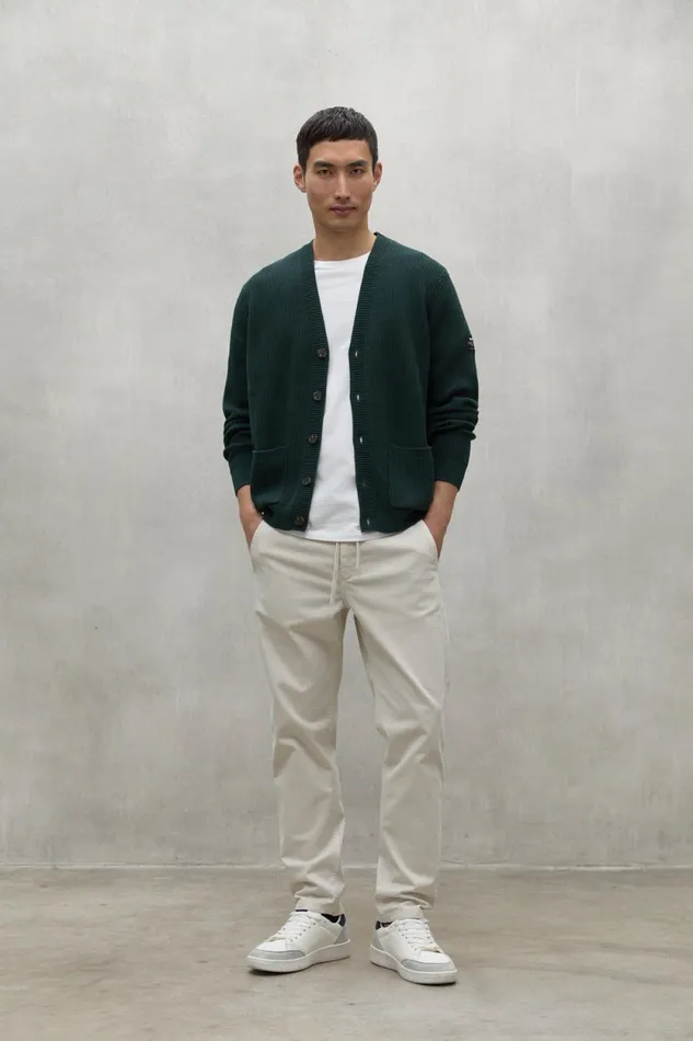 Men Dark Green Seyal Sweater Ecoalf Knitwear