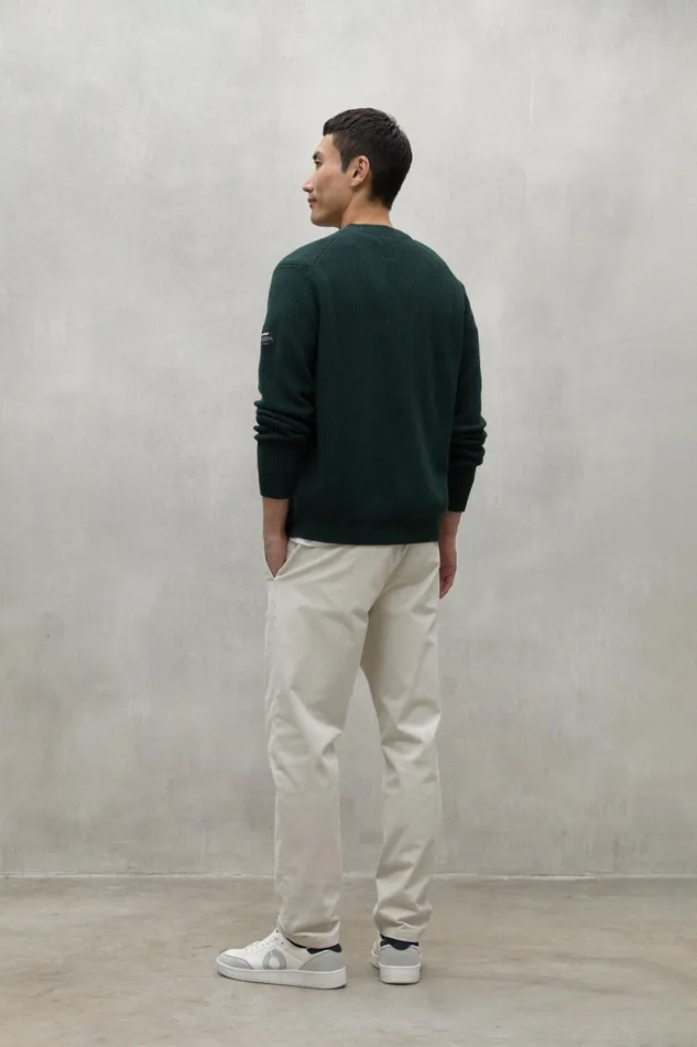 Men Dark Green Seyal Sweater Ecoalf Knitwear