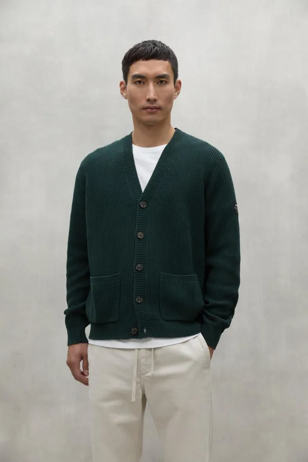 Men Dark Green Seyal Sweater Ecoalf Knitwear