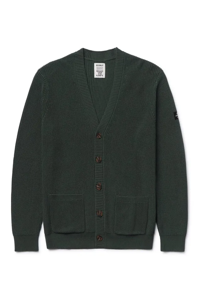 Men Dark Green Seyal Sweater Ecoalf Knitwear