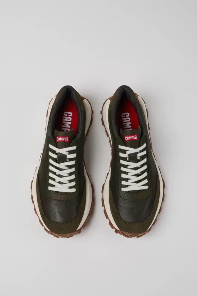 Men Drift Trail VIBRAM Green Textile And Nubuck Sneakers Camper Sneakers Men Drift Trail VIBRAM Green Textile And Nubuck Sneakers Camper Sneakers