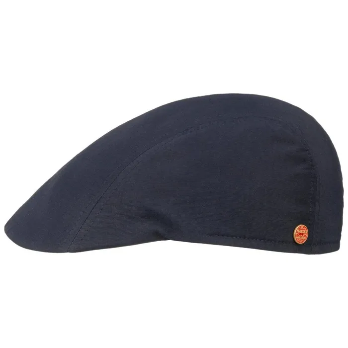 Men Flat Caps Mayser Prince Coolmax Sunblock Flat Cap Dark Blue