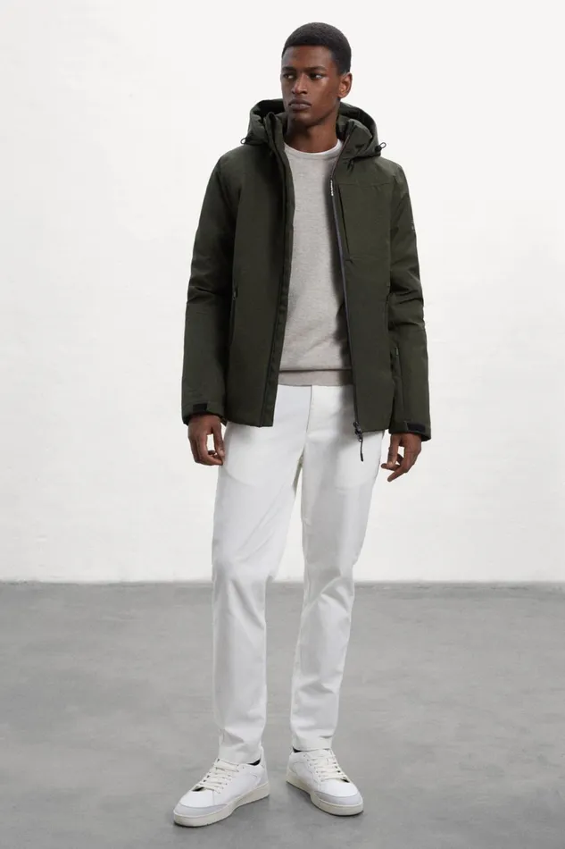 Men Green Aktua Jacket Ecoalf Coats And Jackets