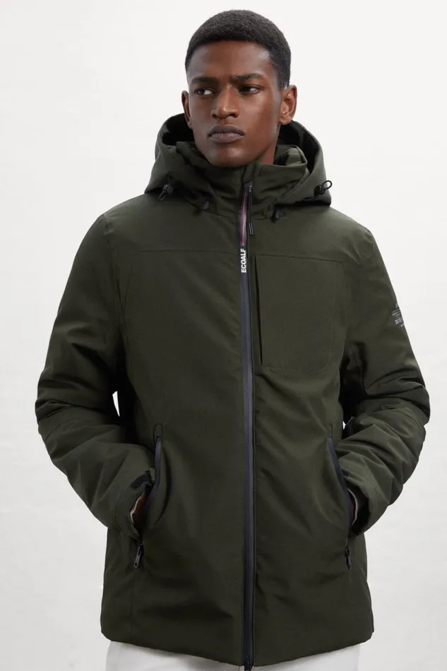 Men Green Aktua Jacket Ecoalf Coats And Jackets