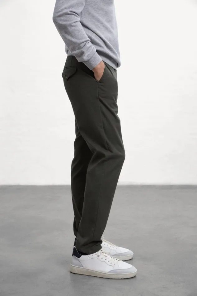 Men Green Jablillo Trousers Ecoalf Trousers