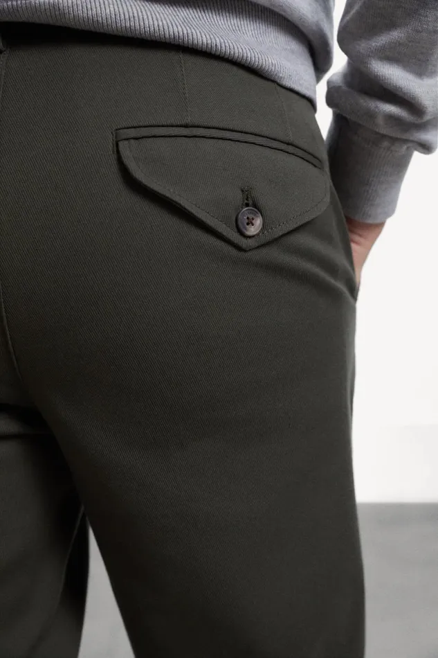 Men Green Jablillo Trousers Ecoalf Trousers