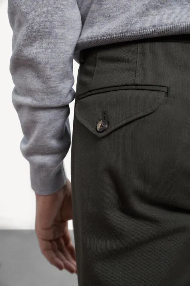Men Green Jablillo Trousers Ecoalf Trousers
