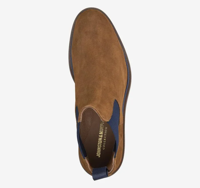 Men Hartley Chelsea Boot Snuff Italian Suede JohnstonandMurphy Boots Men Hartley Chelsea Boot Snuff Italian Suede JohnstonandMurphy Boots