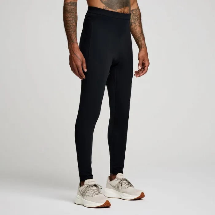 Men Hurricane Tight Black Saucony Bottoms