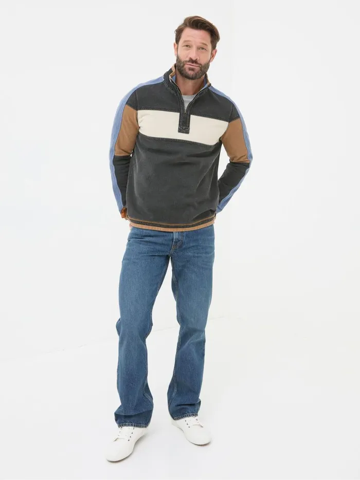 Men Jeans Fat Face Indigo Blue Bootcut Jeans