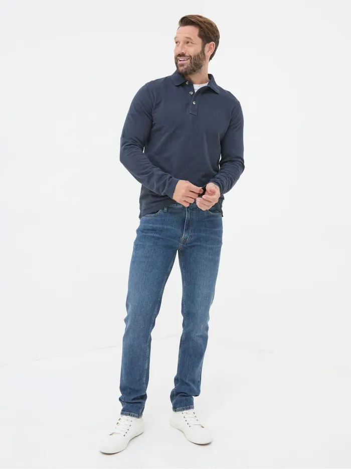 Men Jeans Fat Face Indigo Blue Slim Fit Jeans