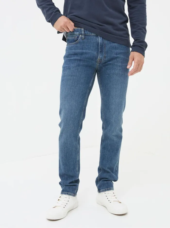 Men Jeans Fat Face Indigo Blue Slim Fit Jeans