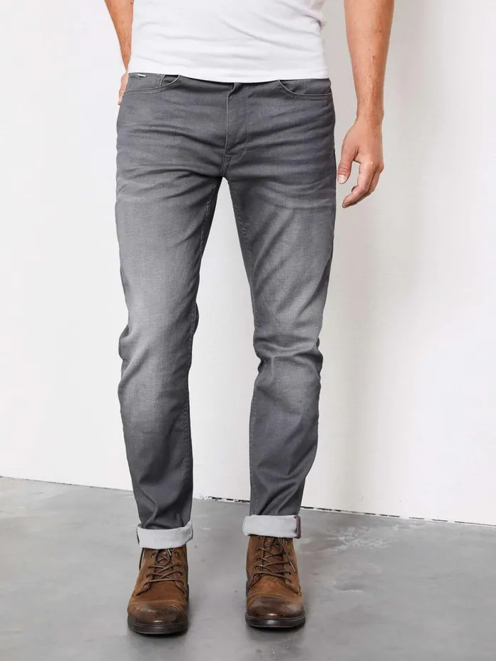 Men Jeans Petrol Industries Seaham Coated Jeans Medium Steel