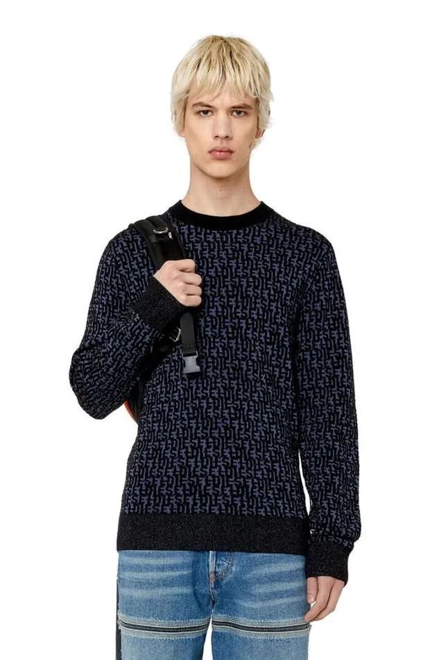 Men KObe Black Diesel Knitwear Men KObe Black Diesel Knitwear