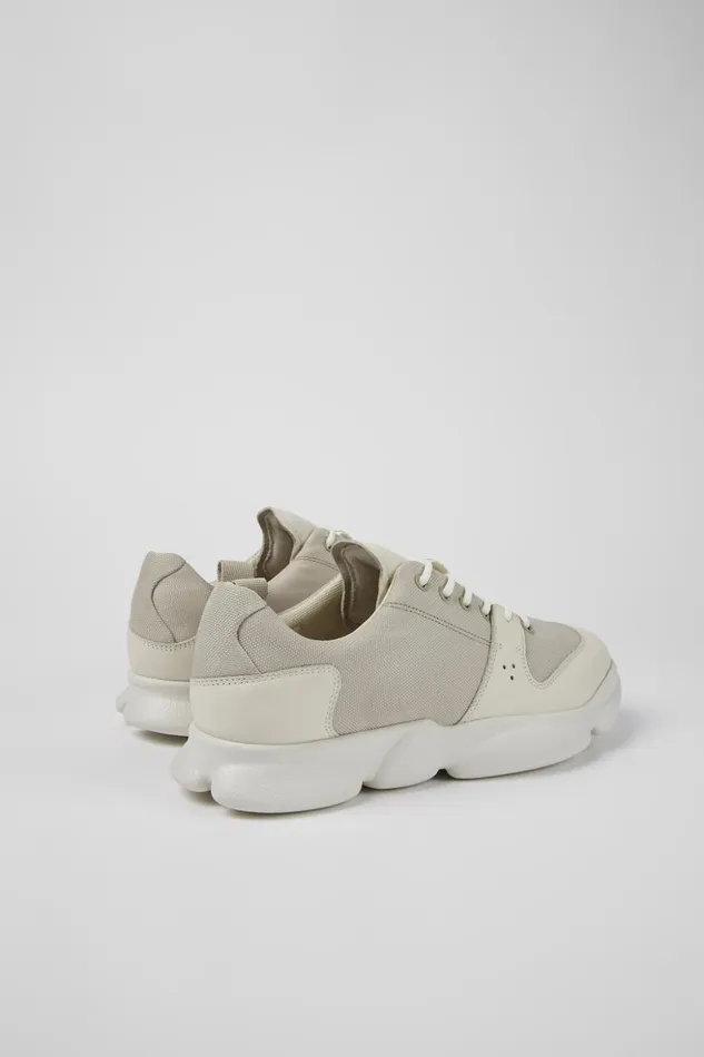 Men Karst White Leather And Recycled PET Sneakers Camper Sneakers Men Karst White Leather And Recycled PET Sneakers Camper Sneakers
