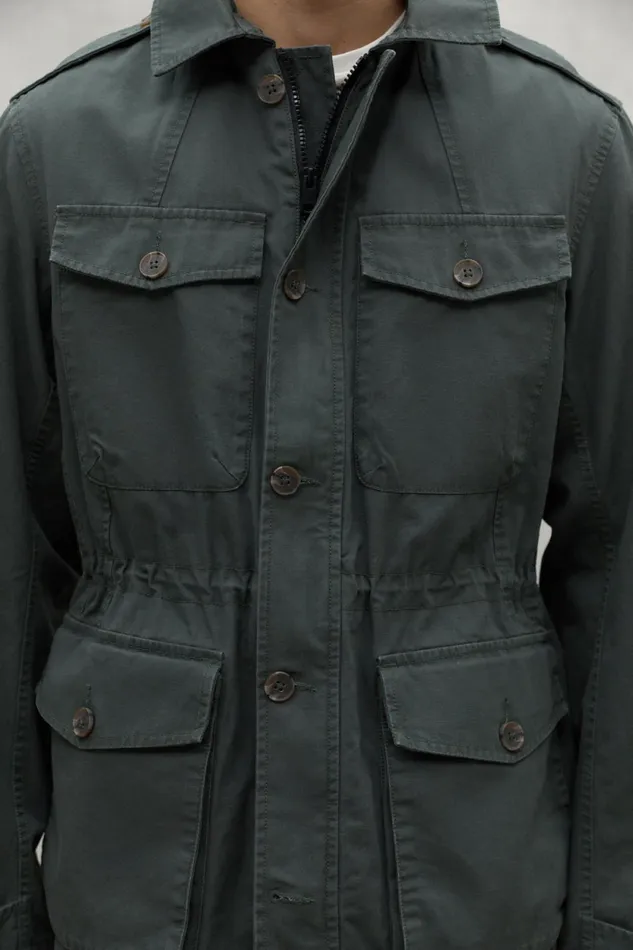 Men Khaki Lawu Jacket Ecoalf Coats And Jackets