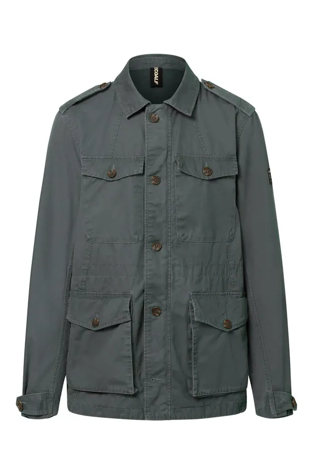 Men Khaki Lawu Jacket Ecoalf Coats And Jackets