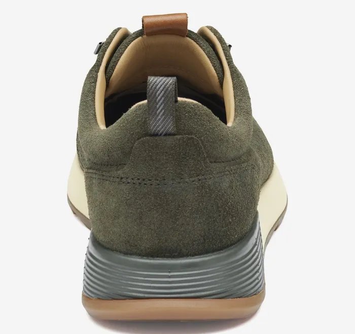 Men Kinnon Perfed Jogger Olive Oiled Suede JohnstonandMurphy SlipOns and Loafers Men Kinnon Perfed Jogger Olive Oiled Suede JohnstonandMurphy SlipOns and Loafers