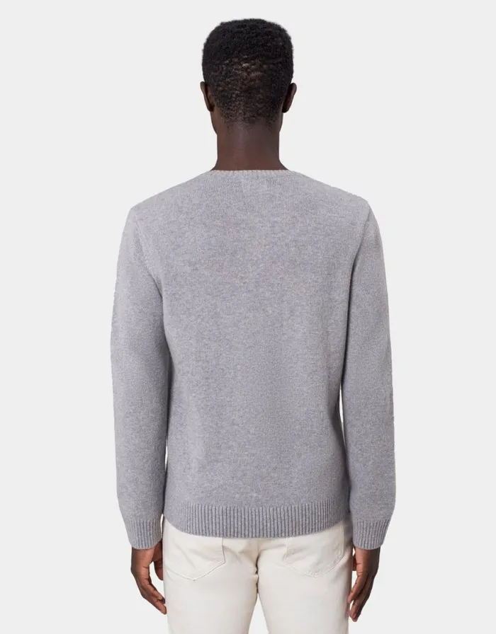Men Knit Sweaters Colorful Standard Classic Merino Wool Crew Heather Grey