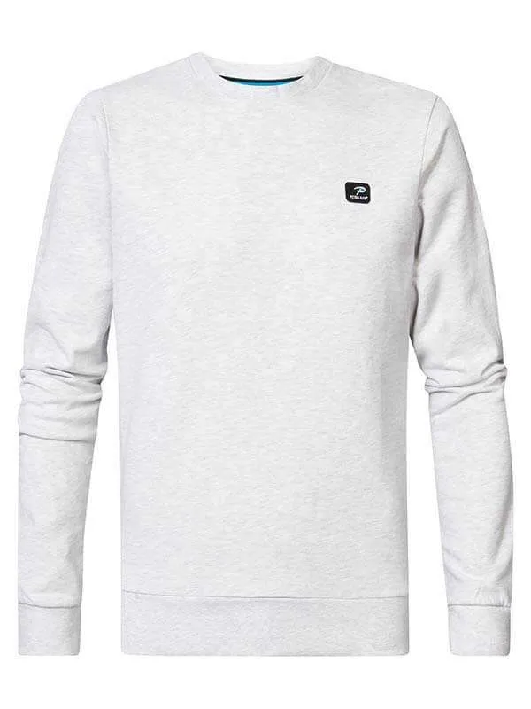 Men Knits and Sweats Petrol Industries Classic Pullover Silver Grey Melee