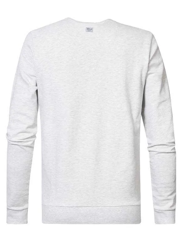Men Knits and Sweats Petrol Industries Classic Pullover Silver Grey Melee