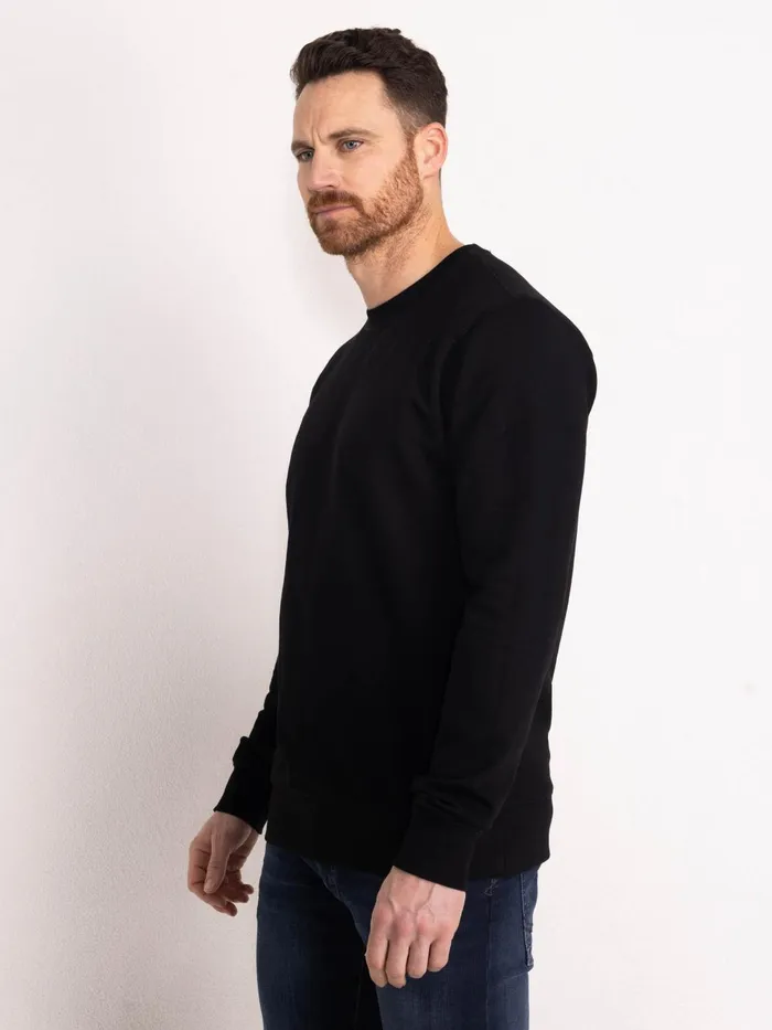 Men Knits and Sweats Petrol Industries Essential Crewneck Sweat Black