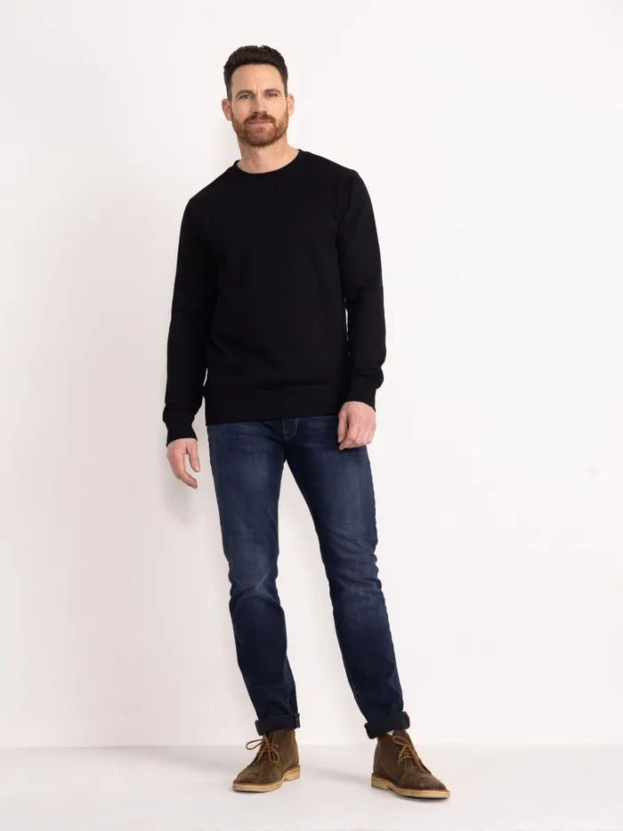 Men Knits and Sweats Petrol Industries Essential Crewneck Sweat Black