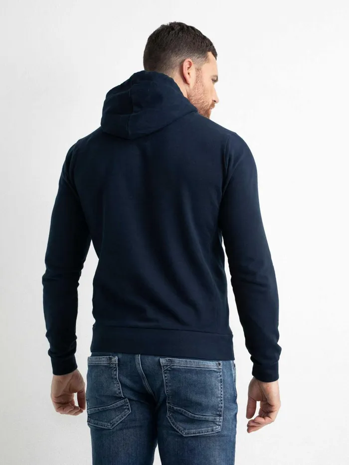 Men Knits and Sweats Petrol Industries Hoodie With Logo Artwork Midnight Navy