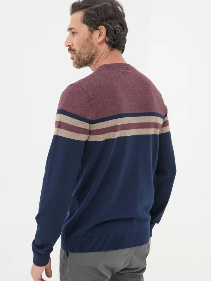 Men Knitwear Fat Face Rye Burgundy Red Cotton Cashmere Crew Neck Jumper Men Knitwear Fat Face Rye Burgundy Red Cotton Cashmere Crew Neck Jumper