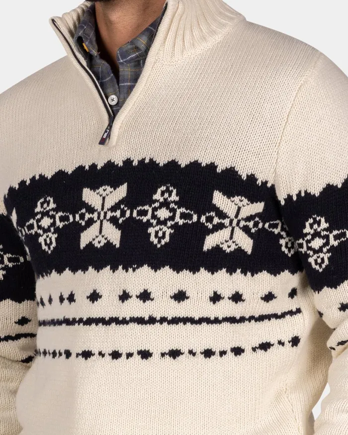 Men Knitwear NZA New Zealand Auckland Ecru Sweater With Dark Blue Pattern 8211 Ecru Men Knitwear NZA New Zealand Auckland Ecru Sweater With Dark Blue Pattern 8211 Ecru